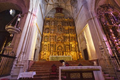 Carmona, Seville Province, Spain. Interior of Prioral de Santa Maria. Priory of Santa Maria. by Unbekannt Unbekannt